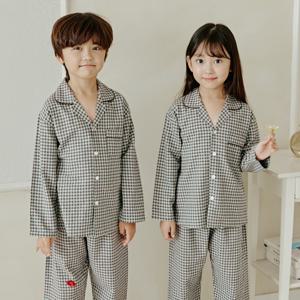 6054 코지 민트초코 무형광 아동 주니어잠옷 긴팔잠옷