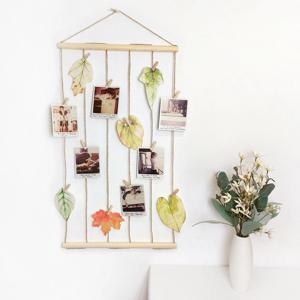 우드 포토 행거 사진 벽 걸이 원목 나무 행잉 그림 전시 꾸미기