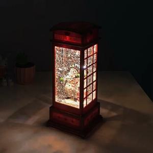 크리스마스 워터볼 눈사람 전화부스 스노우볼