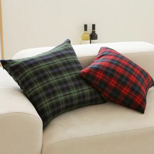 클래식 타탄체크 쿠션커버 2size/2color 빈티지 크리스마스 거실 쇼파 방석