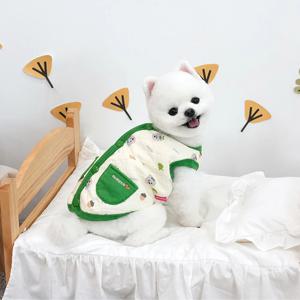 강아지패딩 다람쥐 퀼팅베스트