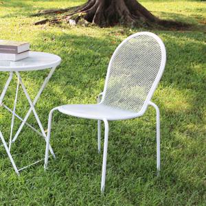 철망 튤립 체어 야외의자 철재 메쉬망 카페 식당 테라스 마당 의자