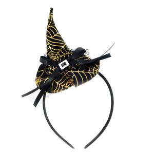 할로윈고깔마녀모자머리띠(골드) 파티용품 의상소품