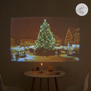 크리스마스 포인트 16칩 포함 미니빔 프로젝터 조명 유럽 트리 파티 인테리어소품 선물