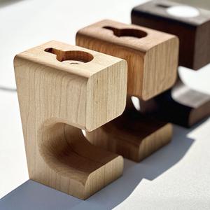 단풍나무 원목 스마트 워치 거치대 2type