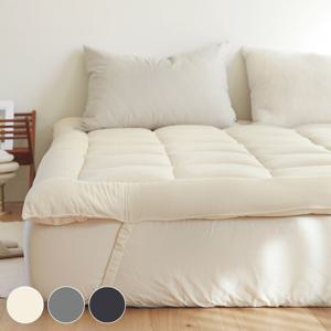 포근한 복숭아촉감 워싱 피치스킨 밴딩 토퍼 (SS/Q) 3colors