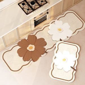 북유럽 발매트 데이지 주방 싱크대 발매트세트 미끄럼방지