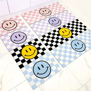 체커보드 스마일 규조토 발매트 미끄럼방지 주방 발매트세트