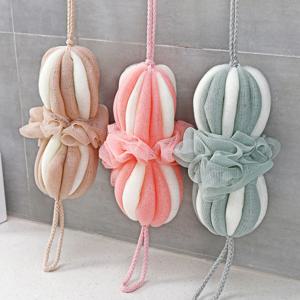 투톤 펌프킨 롱 샤워볼 5color - 잘 늘어나는 샤워타올