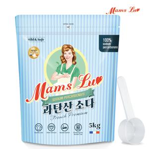 과탄산소다 파우치 5kg + 스푼 1개 프렌치 프리미엄 산소계표백제