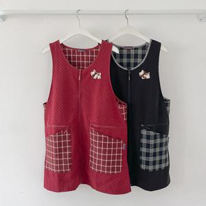 모모지퍼 앞치마 2color