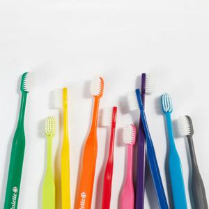 AR이중 미세모 부드러운 무지개 팔레트 칫솔 10개입