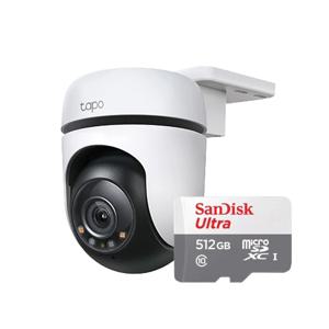 Tapo C510W+512GB SD카드 360도 원격회전 CCTV 카메라 세트