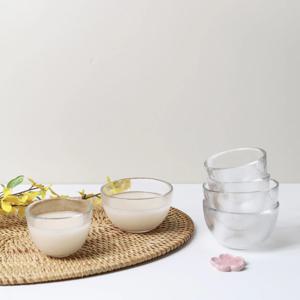 유리 막걸리잔 240ml 사케잔 동동주 소스볼 종지