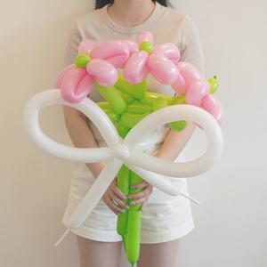 풍선 꽃다발 꽃풍선 만들기 DIY 4종 튤립 꽃 다발 데이지 요술풍선 아트 졸업 생일