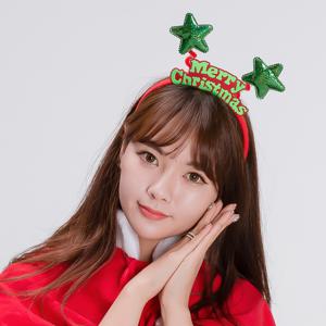크리스마스 로고 머리띠 성탄절 파티 장식 촬영 소품 인생네컷