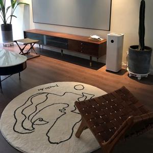 [해외] 심플 원형 추상화 명화 카페트 러그 3size