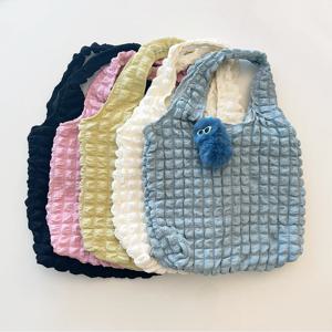 5colors 퀼팅에코백 숄더백 베이직 심플 데일리 내추럴 여름 가방 미니멀