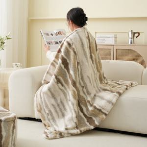 [해외] 도톰한 극세사 담요 양면 블랭킷 쇼파 캠핑 이불 2colors 2size