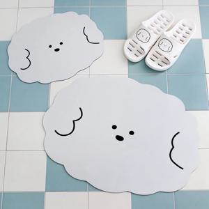 국내제작 빨아쓰는 푸숑 소프트 규조토 발매트 화장실 욕실 주방 식기매트 2size