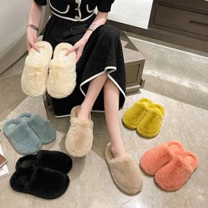 618 포근포근 전체 털슬리퍼 안감퍼 실내화 사무실화 2.5cm굽