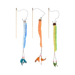 고양이 낚시대 사운드 장난감 캐터필러 댕글러