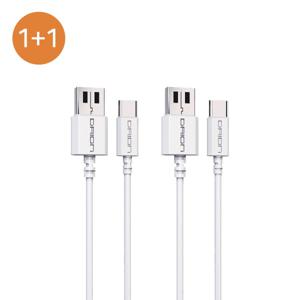 1+1 행사 C to A 고속충전 퀵차지 케이블 USB C타입 1.2M 벌크포장