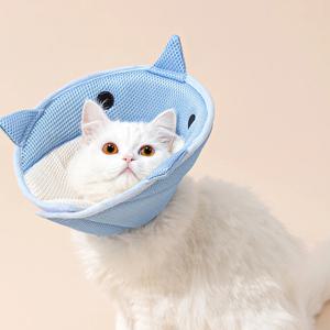 강아지 고양이 애견 넥카라 넥쿠션 UFO 중성화 깔대기 상처보호 가드