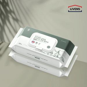 자우버탁 와이드  빅사이즈 엠보싱 캡형 물티슈(60매x10개)