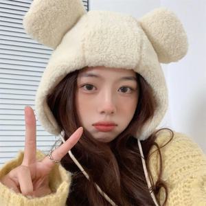 양털 곰돌이 귀모자 털 모자 뽀글이 2color 겨울 털모자 성인곰돌이모자 시즌2