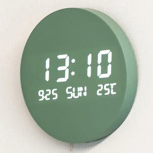 문클락 원형 인테리어 LED 벽시계 19.5cm