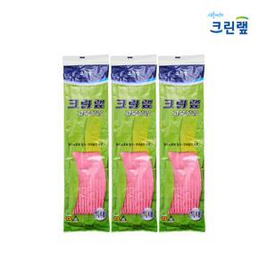 크린랩 고무장갑 특대형 3개입 세트