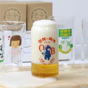 레트로 각인 비어캔 맥주잔 술꾼 웃긴 선물용 주문제작 파티 컵