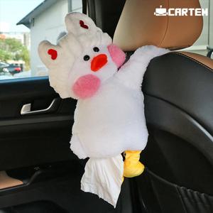 인형 차량용 휴지 걸이 케이스 각티슈 화장지 큐티덕 티슈케이스 캠핑용 캐릭터
