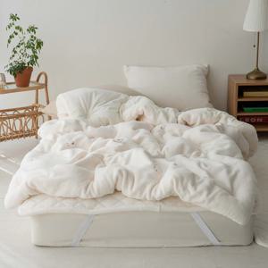 소프트 양털 극세사 차렵이불세트 2colors/2size