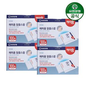 해피홈 알콜스왑 100매 4개
