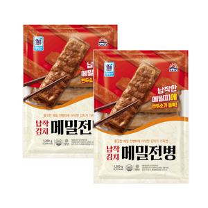 납작 김치메밀전병 1200g*2개