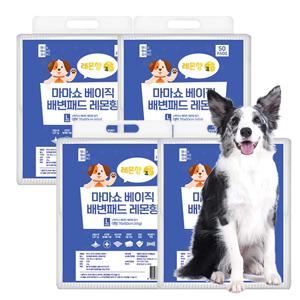 베이직  배변패드 레몬향 45g 50p x 4팩, L