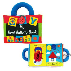 국민 헝겊책 감각놀이 소근육발달 촉감책 돌아기 선물 장난감 - 첫헝겊놀이책