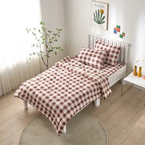 사계절 체크 양면 60수 순면 이불세트 SS 3color