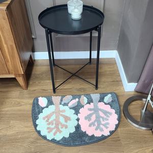 뽀송뽀송 가든나무 욕실 주방매트 반달