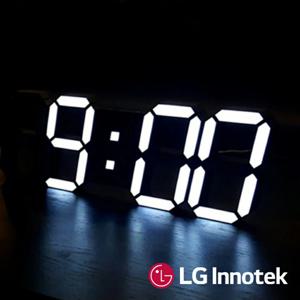 3D LED 벽시계 시즌2 38cm (LG이노텍칩셋/자동빛감지센서/ 아답터포함)