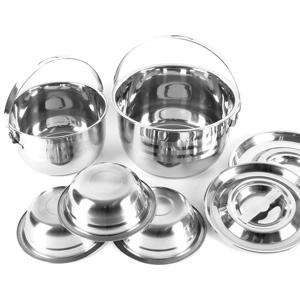 스텐레스 코펠 3~4인용 7P(코펠 4P+식기 3P+가방)세트