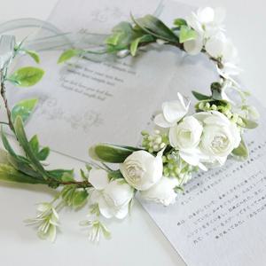 꽃팔찌 화관 브라이덜샤워 셀프웨딩 소품 꽃팔찌