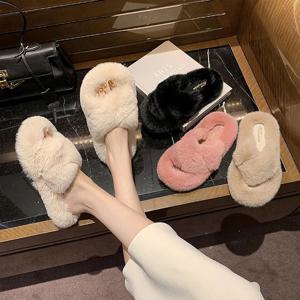 겨울 밍크 퍼 실내화 슬리퍼 병원 사무실 네일샵 슬리퍼 실내화