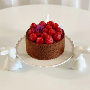 애프터눈 티 트레이 케이크 받침대 브런치 접시 토끼 스텐드3p+물방울 접시 (XS)