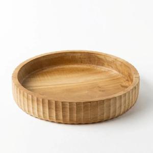 티크나무 원형 샐러드볼 28cm