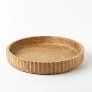 티크나무 원형 샐러드볼 30cm