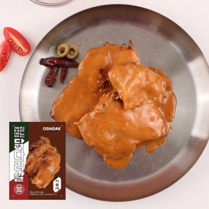 오다닭 껍질없는 소스 닭다리살 치폴레맛 130g 1팩