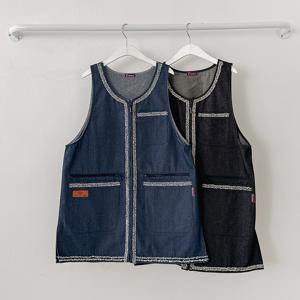 트위드데님 앞치마 2color